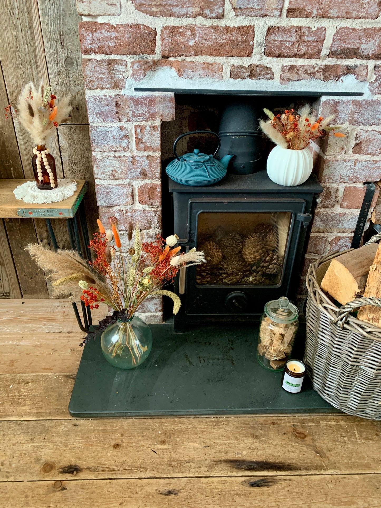 Autumn Halloween Dried Flower Decor