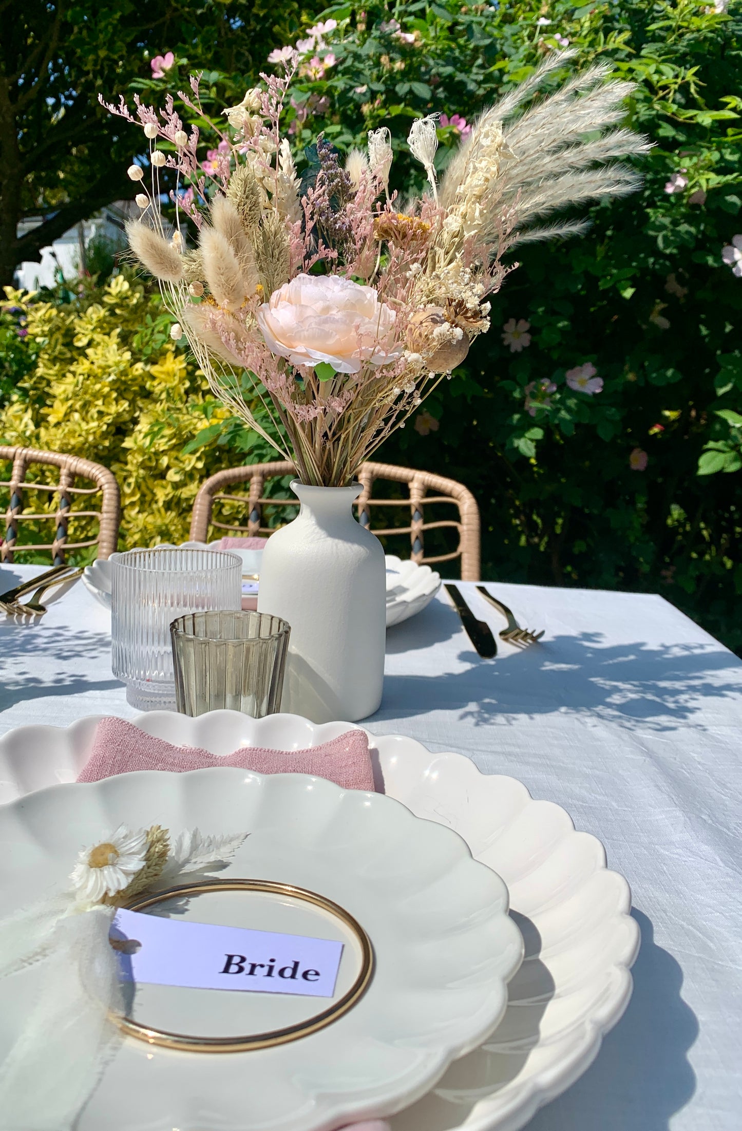 Lelant Wedding Table Decor Dried Flower Vase