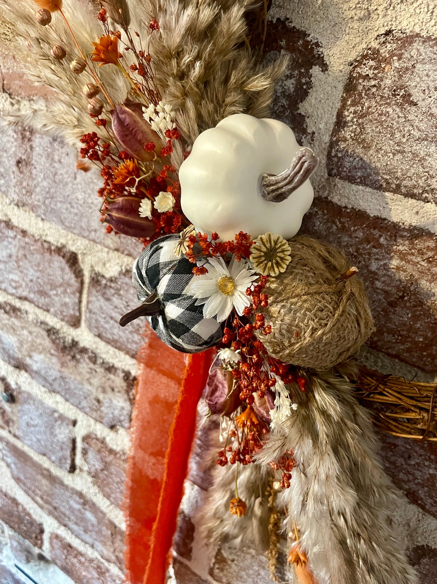 Autumn Half Moon Wreath