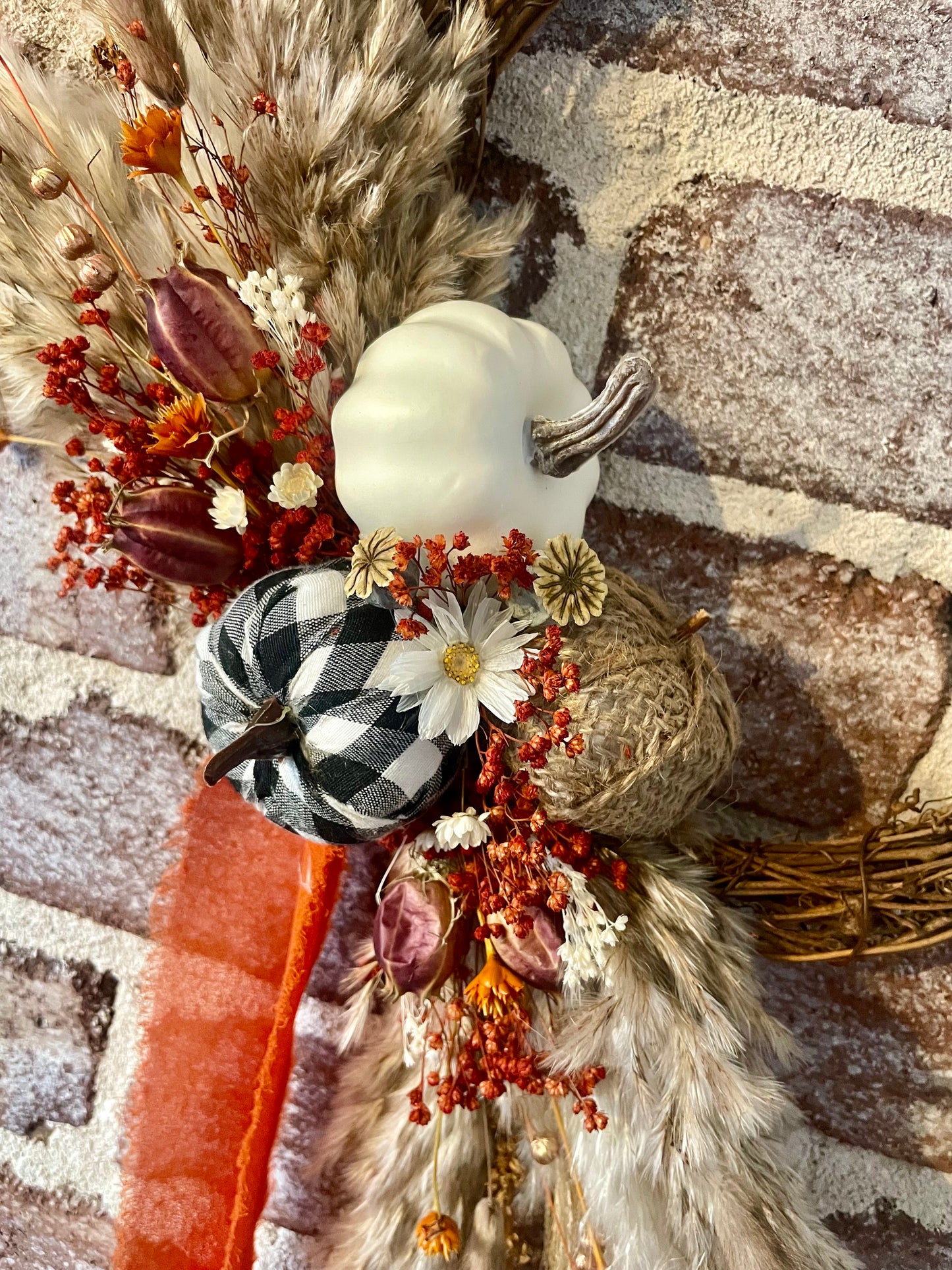 Autumn Half Moon Wreath