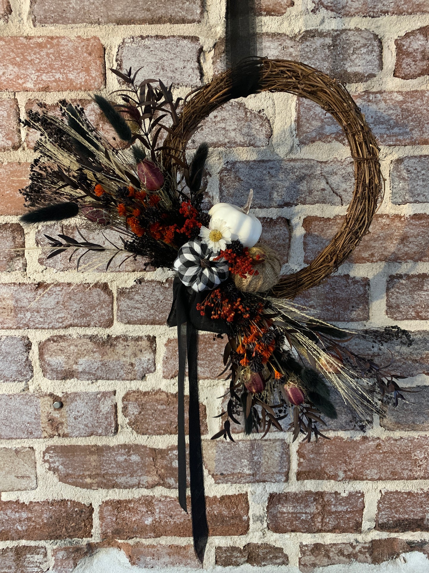 Halloween Half Moon Wreath