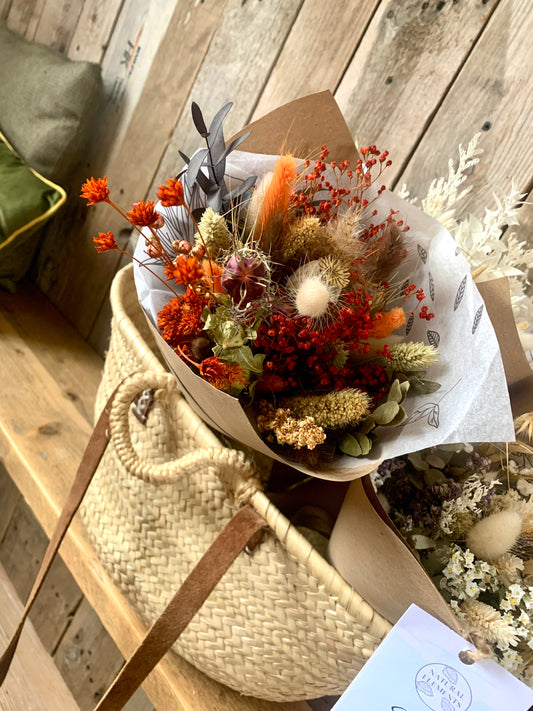 Autumn Spice Large Dried Flower Bouquet Hand Tied