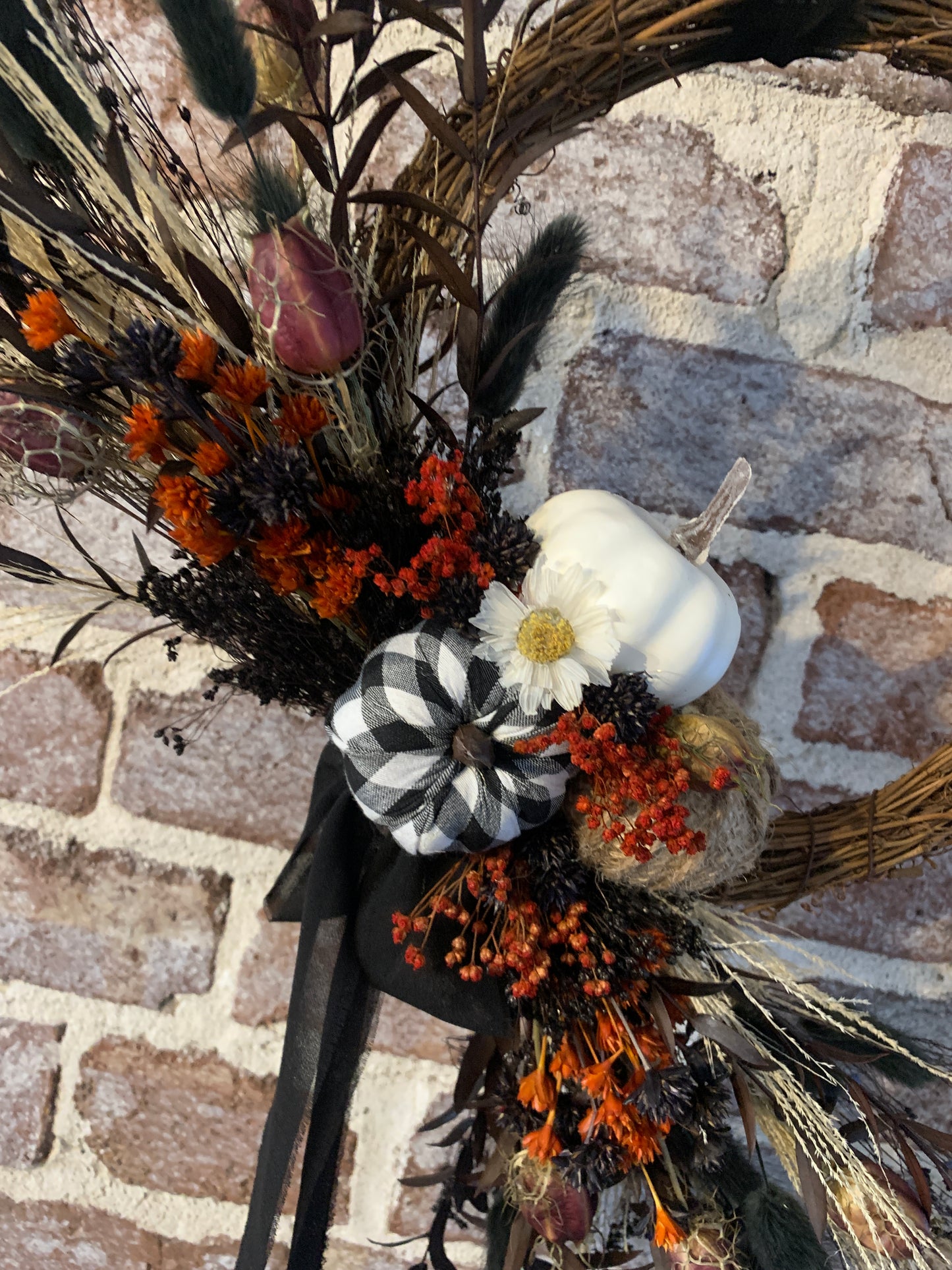 Halloween Half Moon Wreath