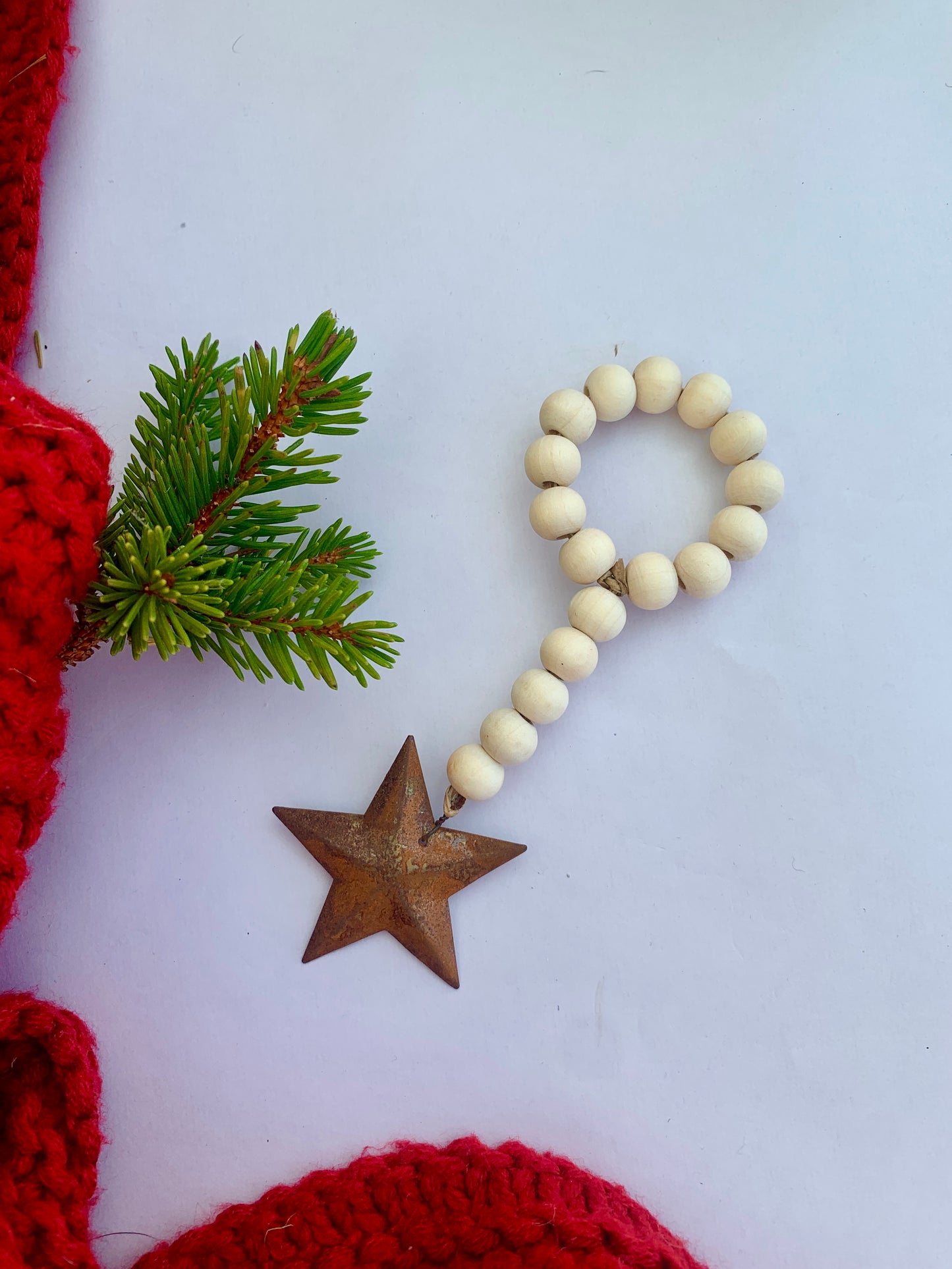 Bead and Metal Star Decor
