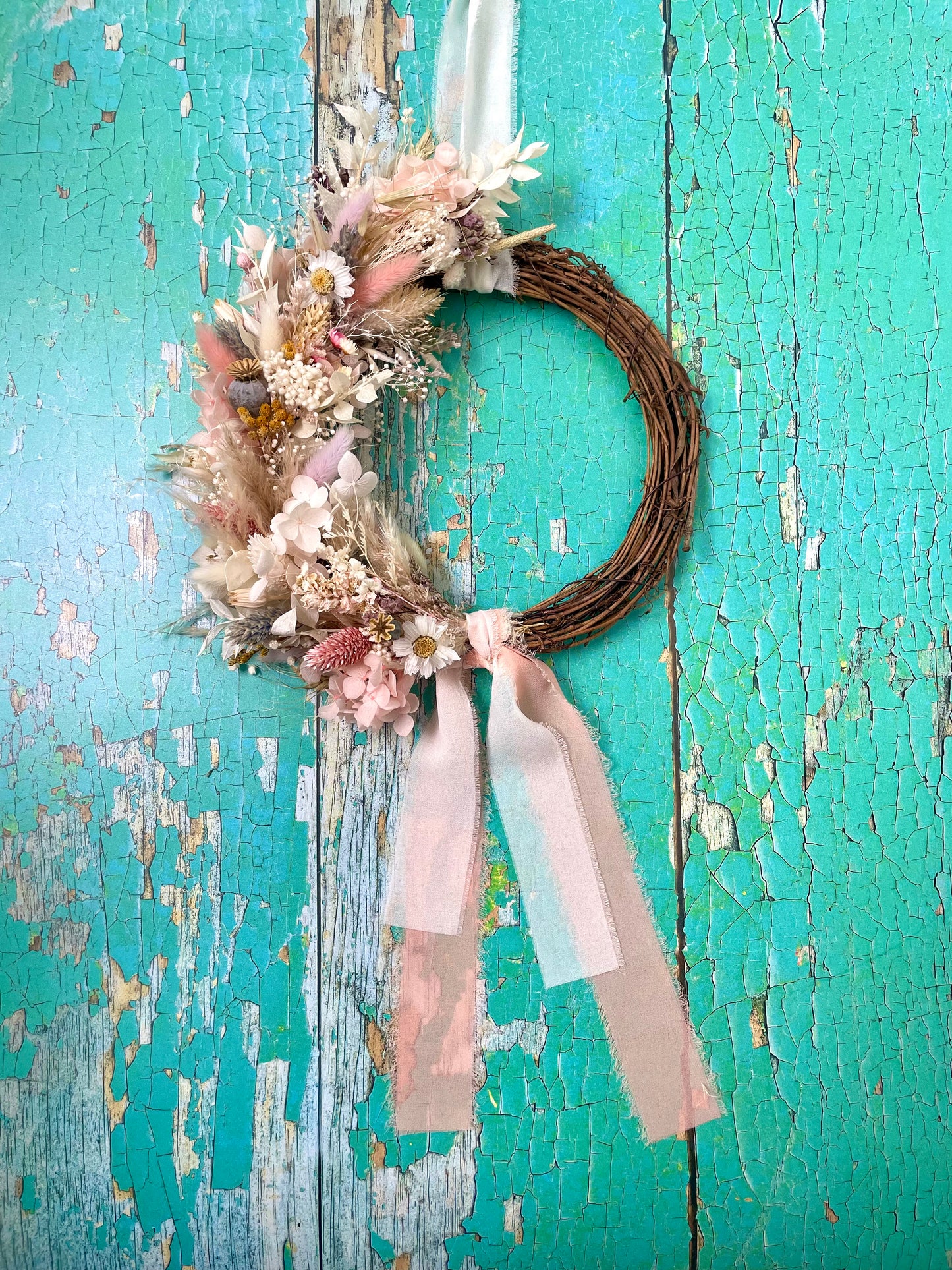 Blossom Dried Flower Easter Wreath