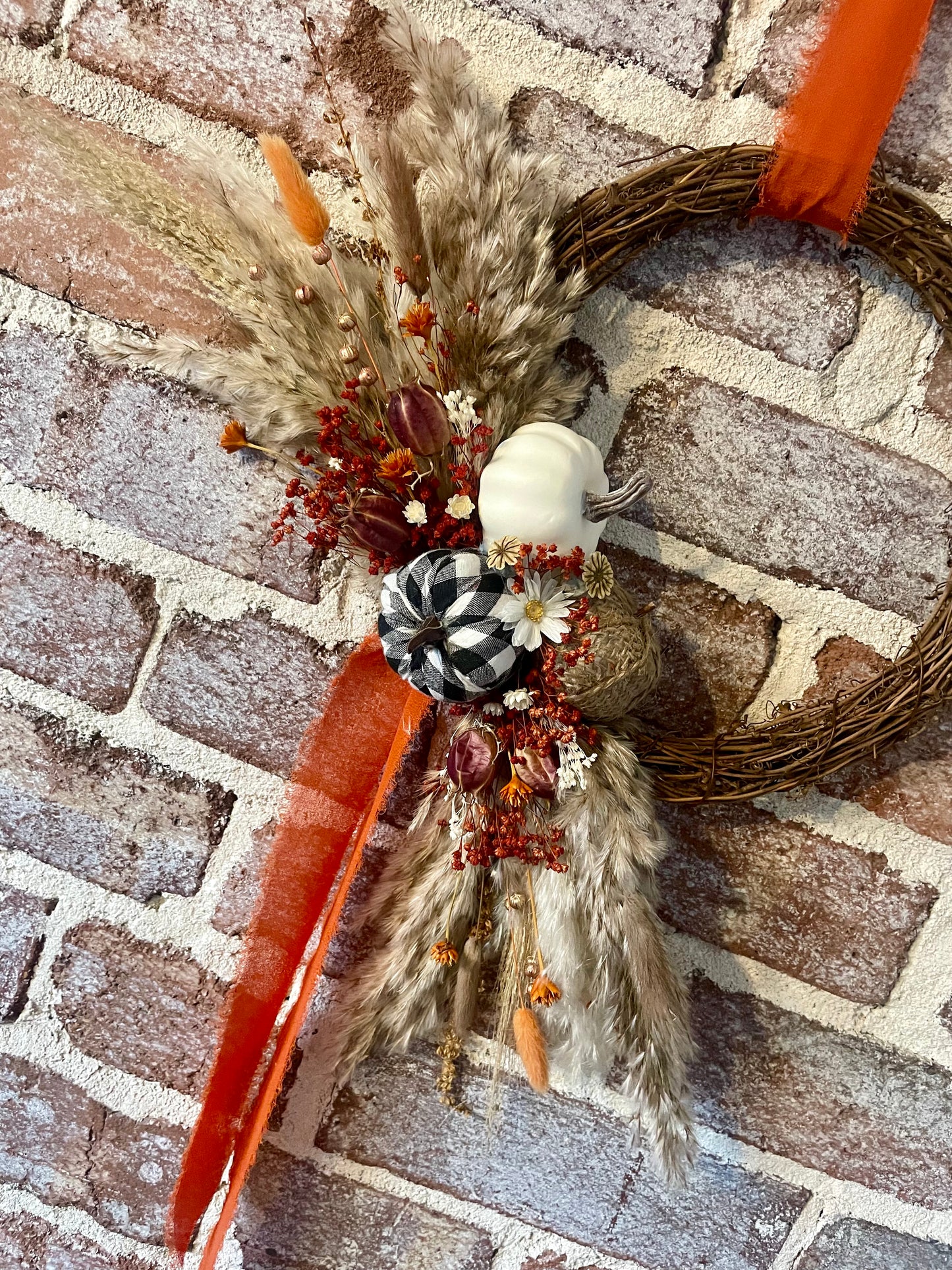 Autumn Half Moon Wreath