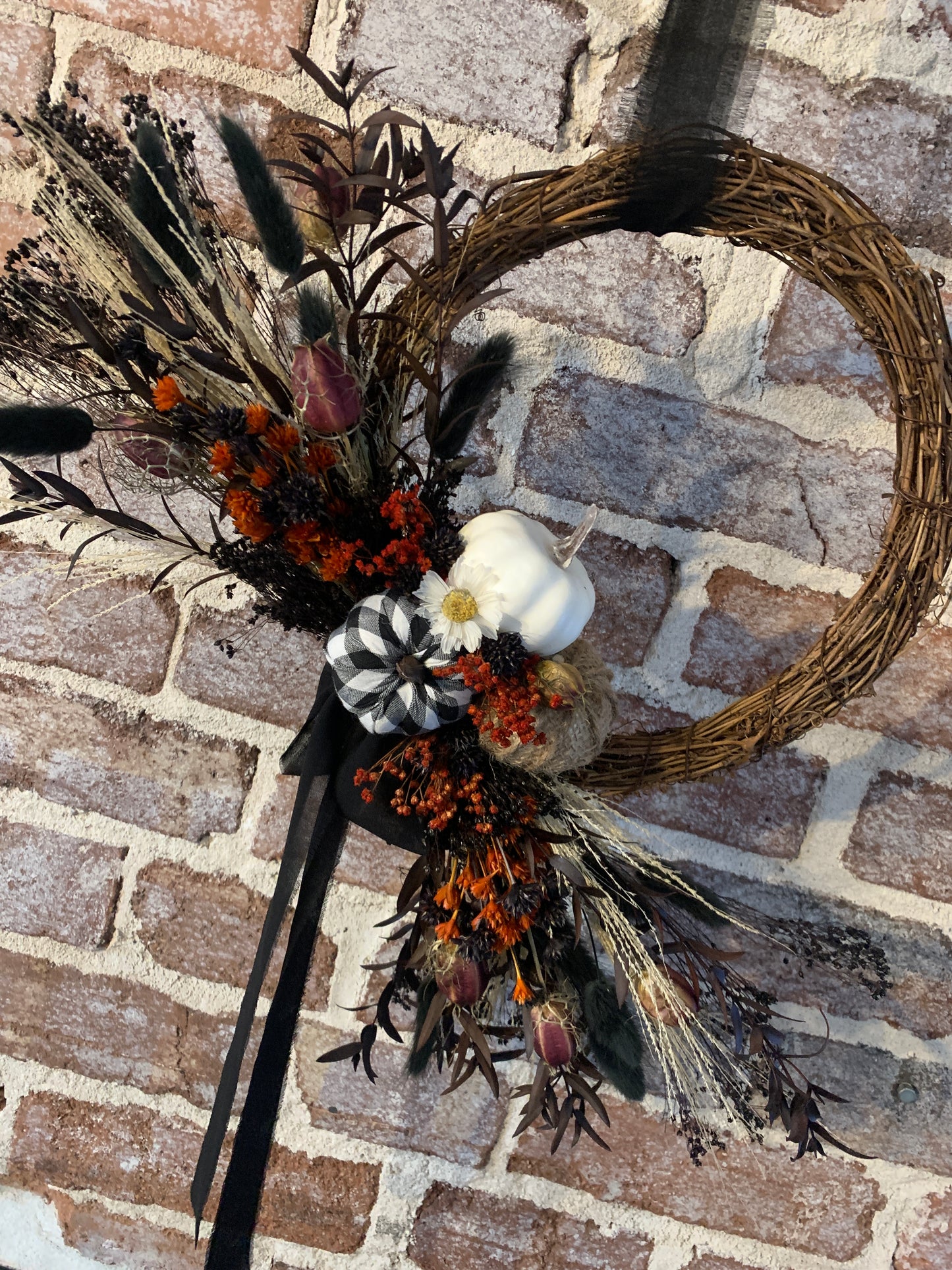 Halloween Half Moon Wreath