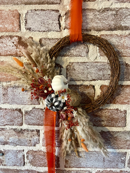 Autumn Half Moon Wreath
