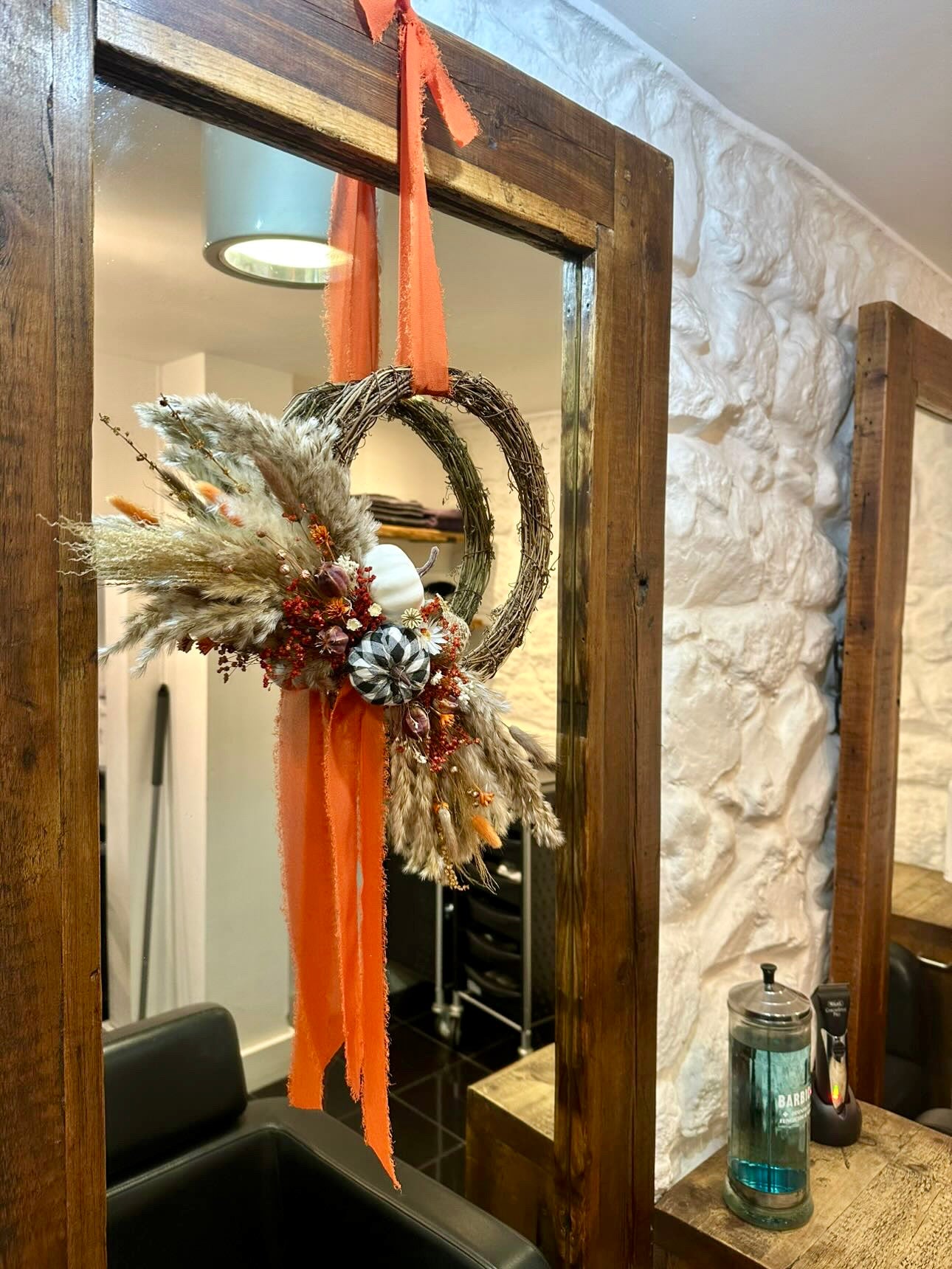 Autumn Half Moon Wreath