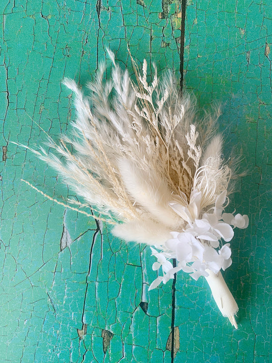 St Ives Dried Flower Buttonhole