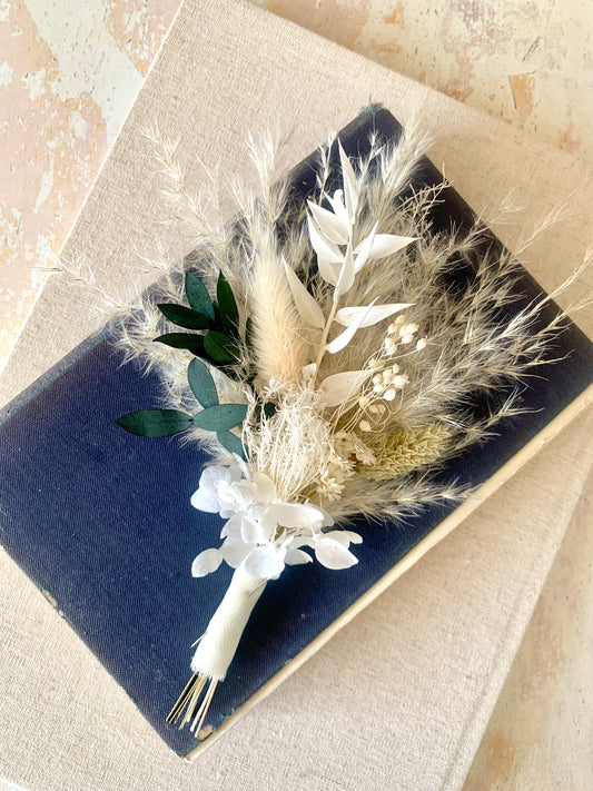 Carbis Bay Dried Flower Buttonhole