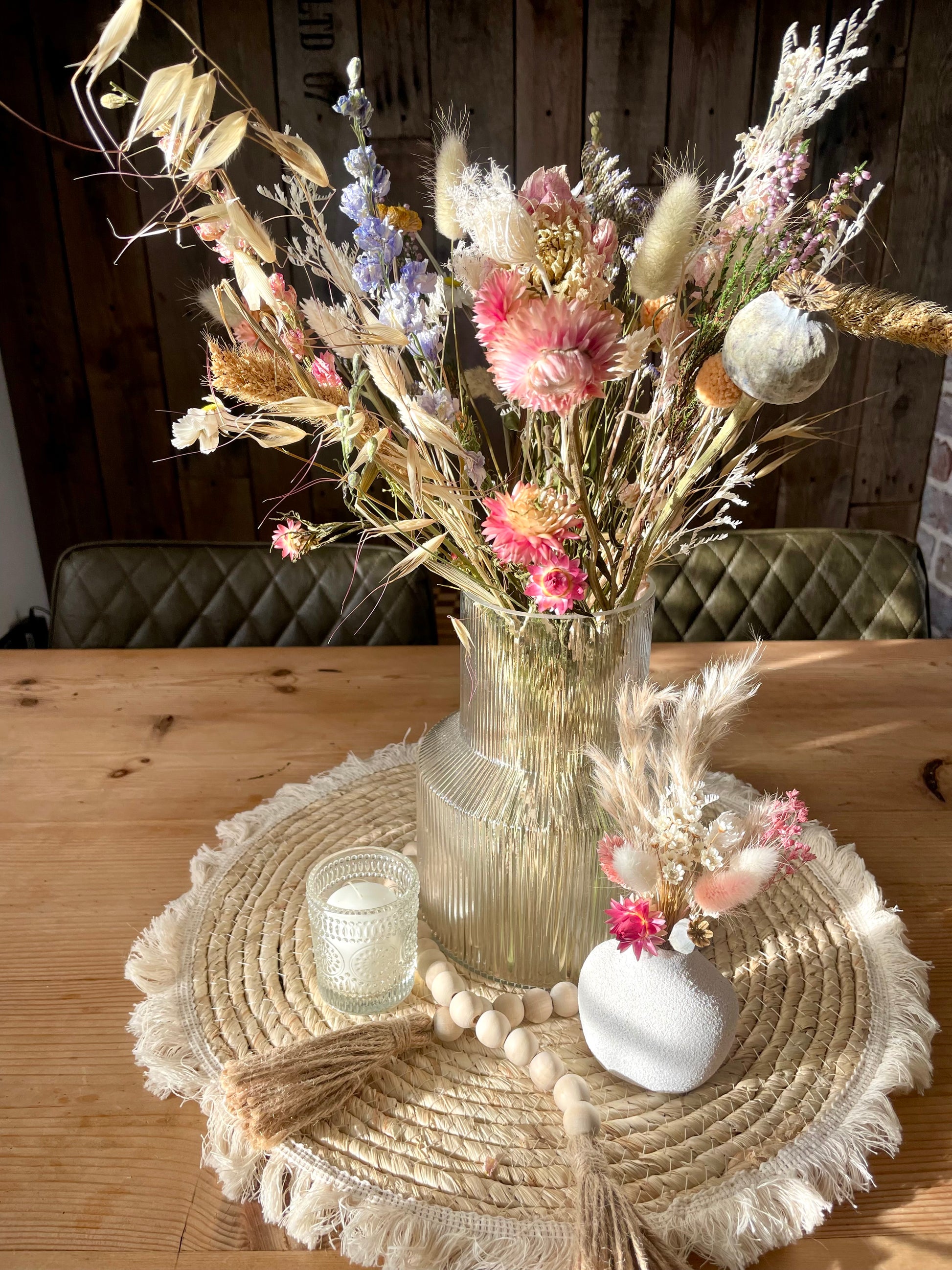Spring Dried Flower Centre Piece 