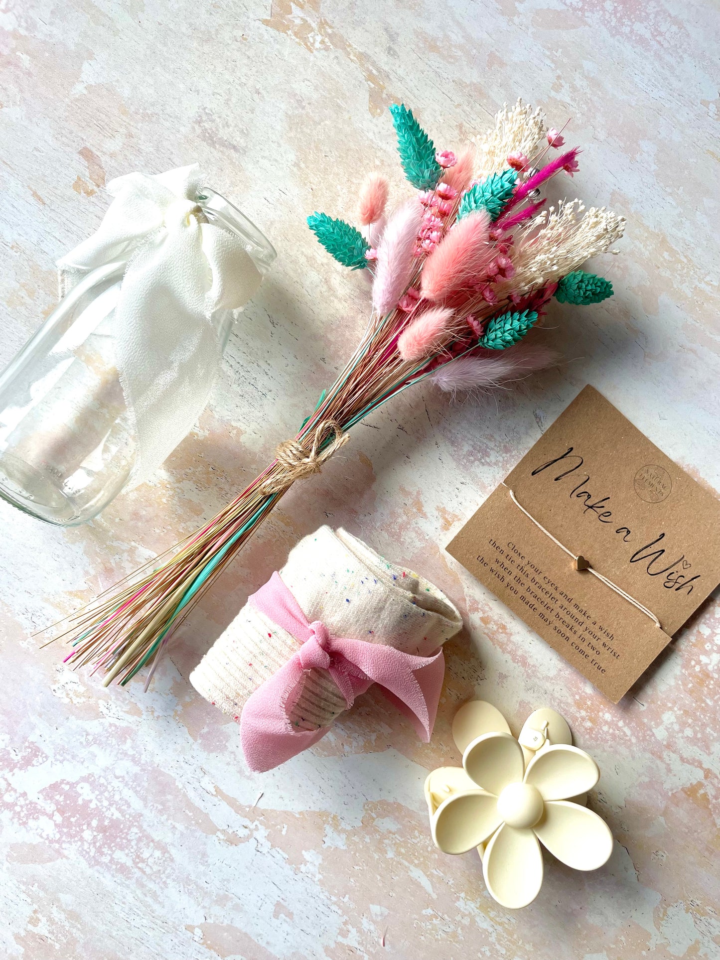 Super Cute Colourful Dried Flower Gift Set