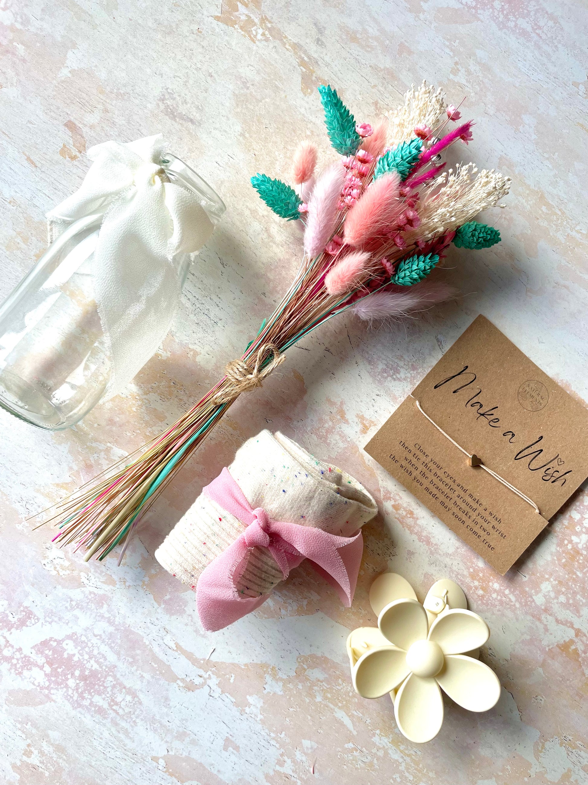 Super Cute Colourful Dried Flower Gift Set